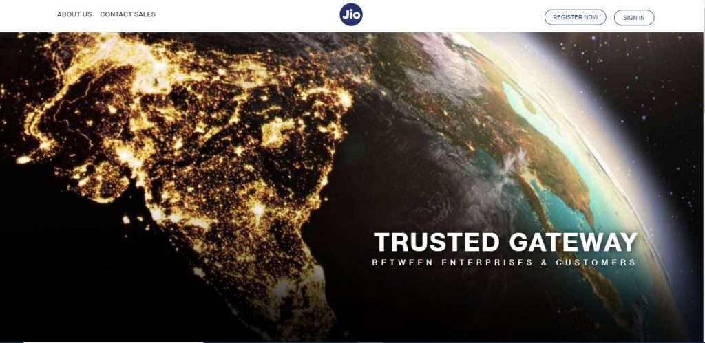 Visit the DLT platform -trueconnect.jio.com