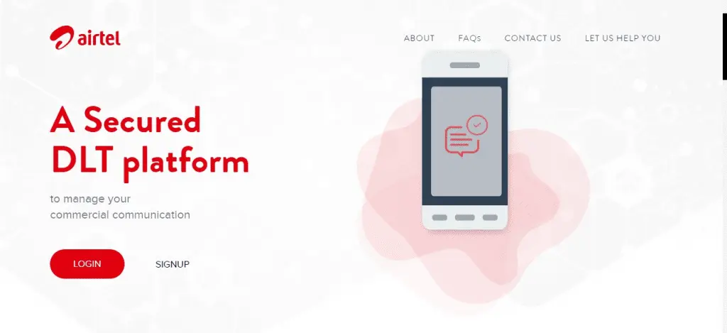 Airtel DLT Registration Platform