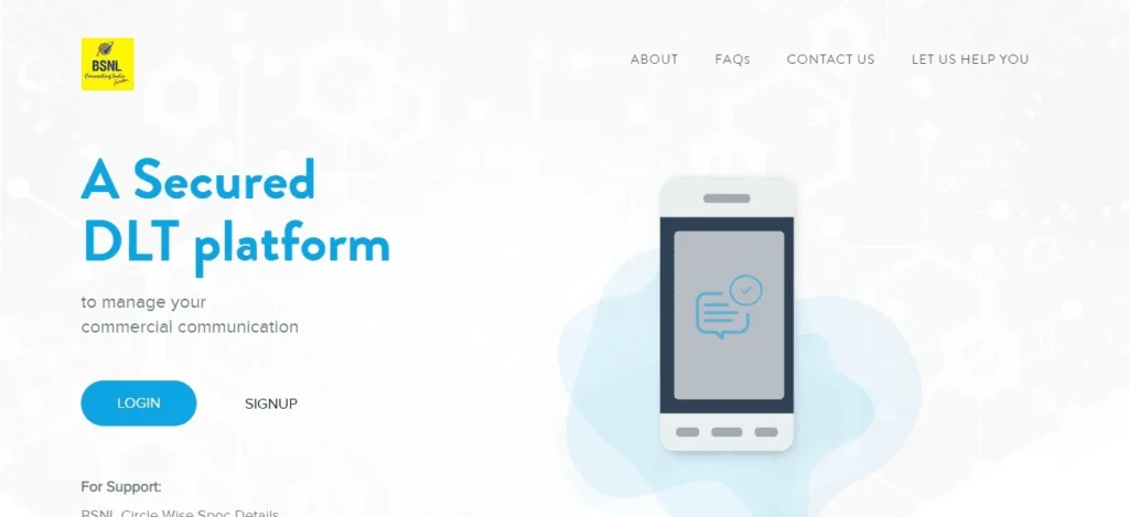 BSNL DLT Registration Platform