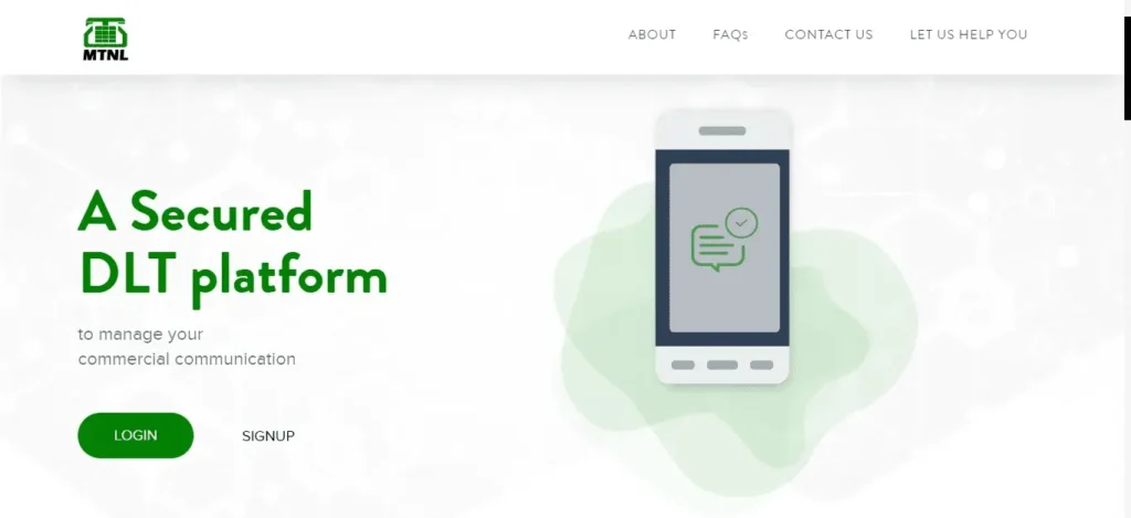 MTNL DLT Registration Platform